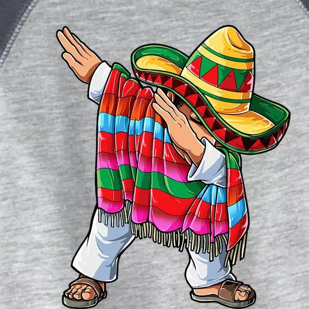 Dabbing Mexican Poncho Cinco de Mayo Sombrero Dab Toddler Fine Jersey T-Shirt