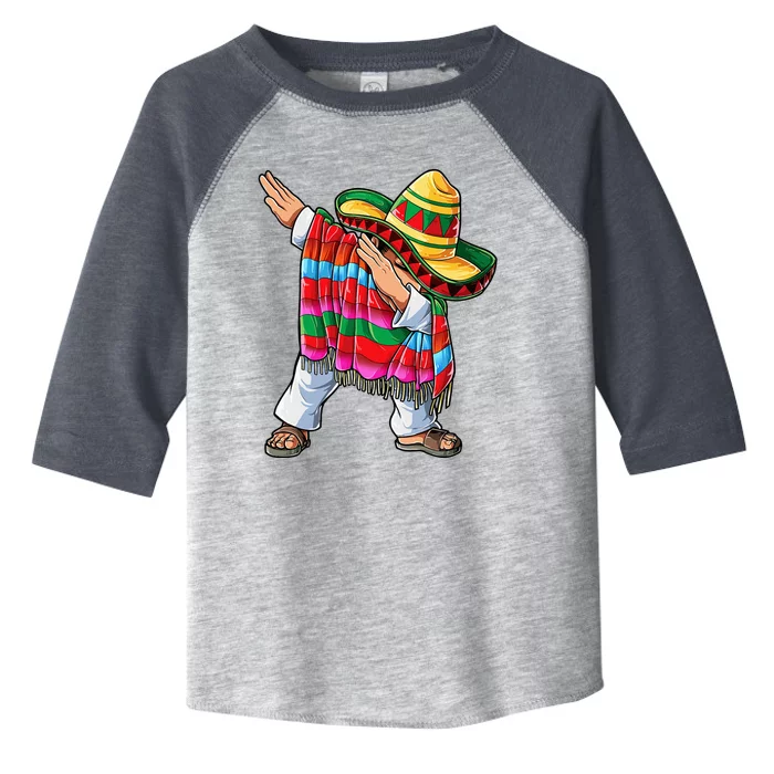 Dabbing Mexican Poncho Cinco de Mayo Sombrero Dab Toddler Fine Jersey T-Shirt