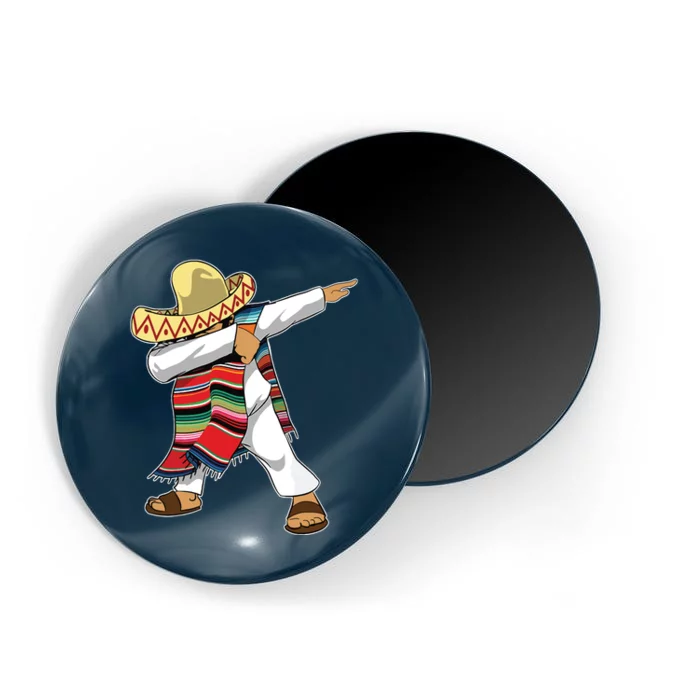 Dabbing Mexican Poncho Cinco De Mayo Sombrero Dab Magnet