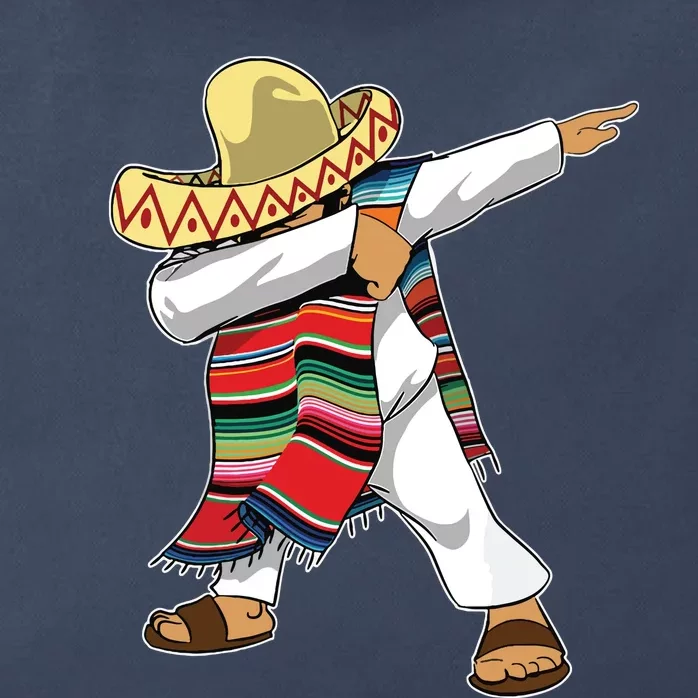 Dabbing Mexican Poncho Cinco De Mayo Sombrero Dab Zip Tote Bag