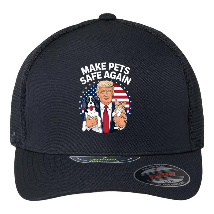 Debate Make Pets Safe Again Flexfit Unipanel Trucker Cap