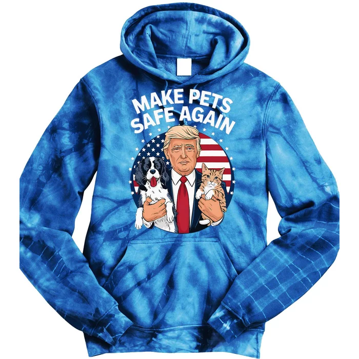 Debate Make Pets Safe Again Tie Dye Hoodie