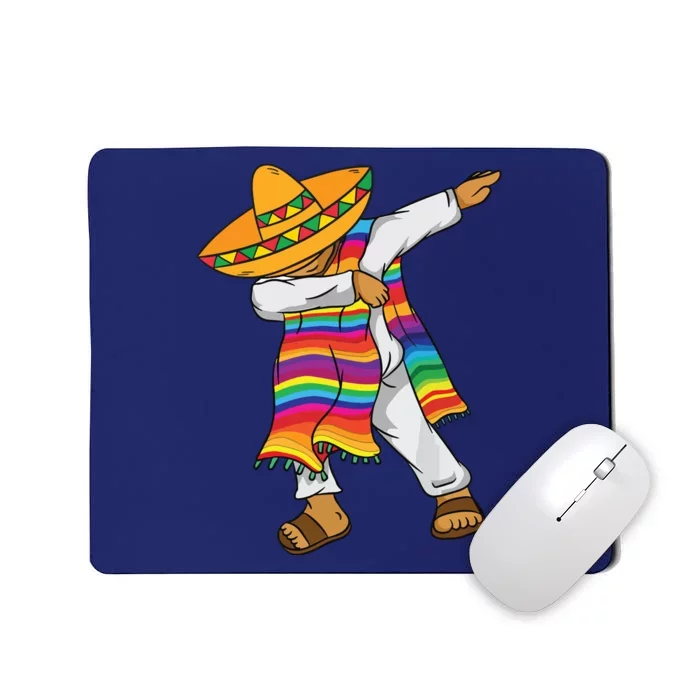 Dabbing Mexican Poncho Cinco De Mayo Mousepad