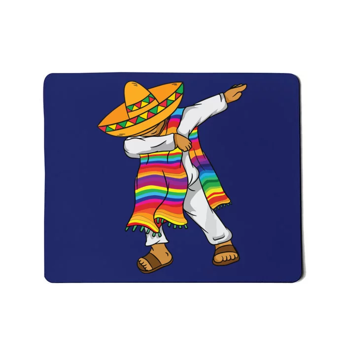 Dabbing Mexican Poncho Cinco De Mayo Mousepad