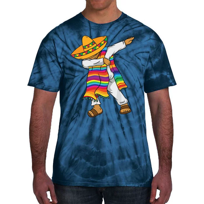 Dabbing Mexican Poncho Cinco De Mayo Tie-Dye T-Shirt