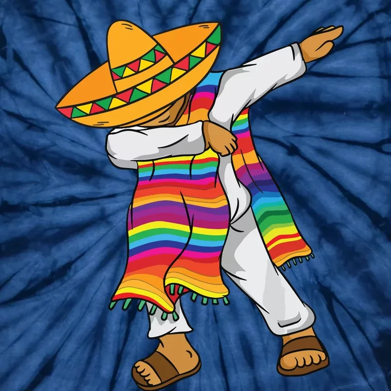 Dabbing Mexican Poncho Cinco De Mayo Tie-Dye T-Shirt