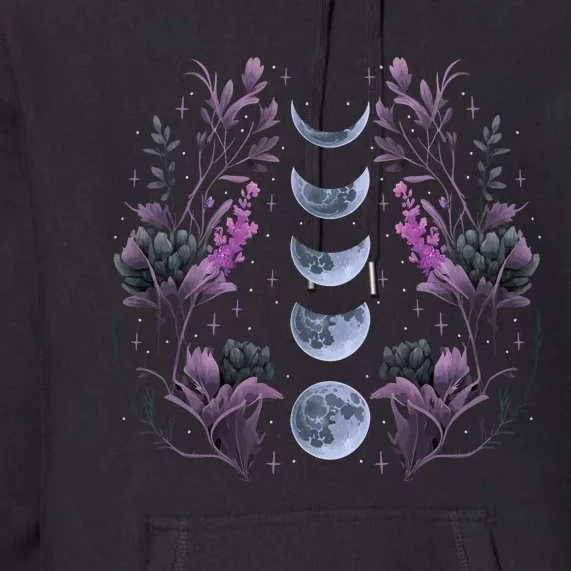 Dark Moon Phases Premium Hoodie