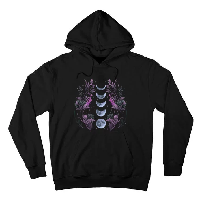 Dark Moon Phases Tall Hoodie