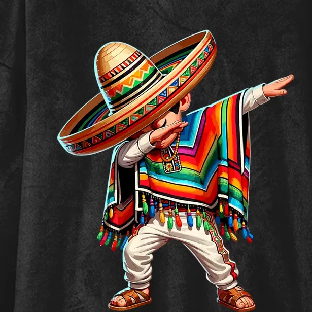 Dabbing Mexican Poncho Cinco De Mayo Mexican Boy Dabbing Poncho Hooded Wearable Blanket