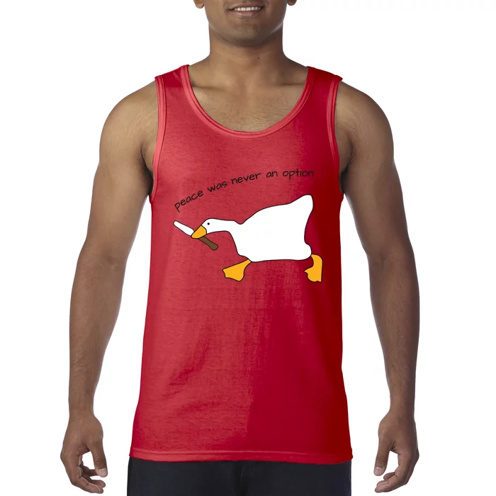 Duck Murder Peace Was Never An Option Tank Top