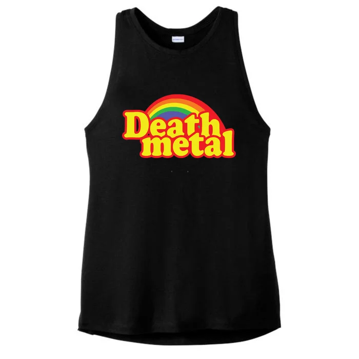 Death Metal Parody Ladies Tri-Blend Wicking Tank