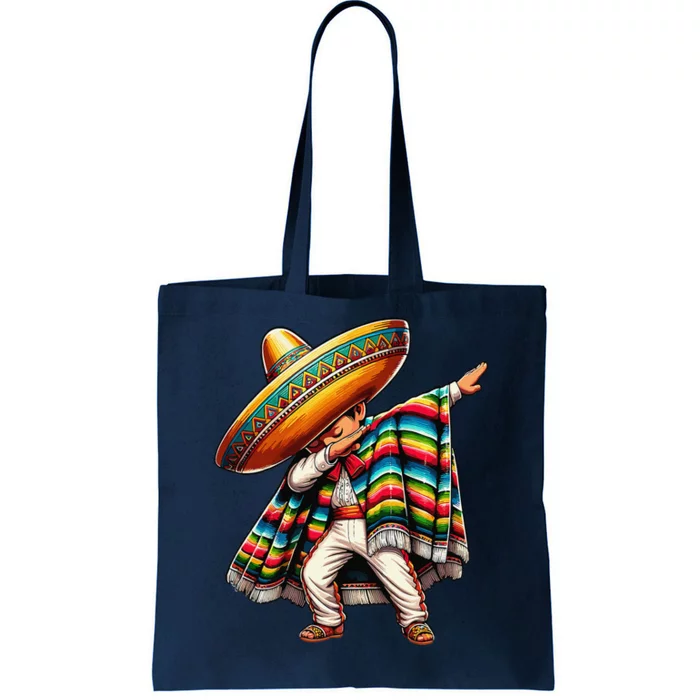 Dabbing Mexican Poncho Cinco De Mayo Tote Bag