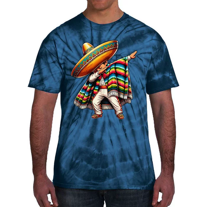 Dabbing Mexican Poncho Cinco De Mayo Tie-Dye T-Shirt