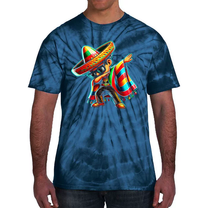 Dabbing Mexican Poncho Cinco De Mayo Tie-Dye T-Shirt