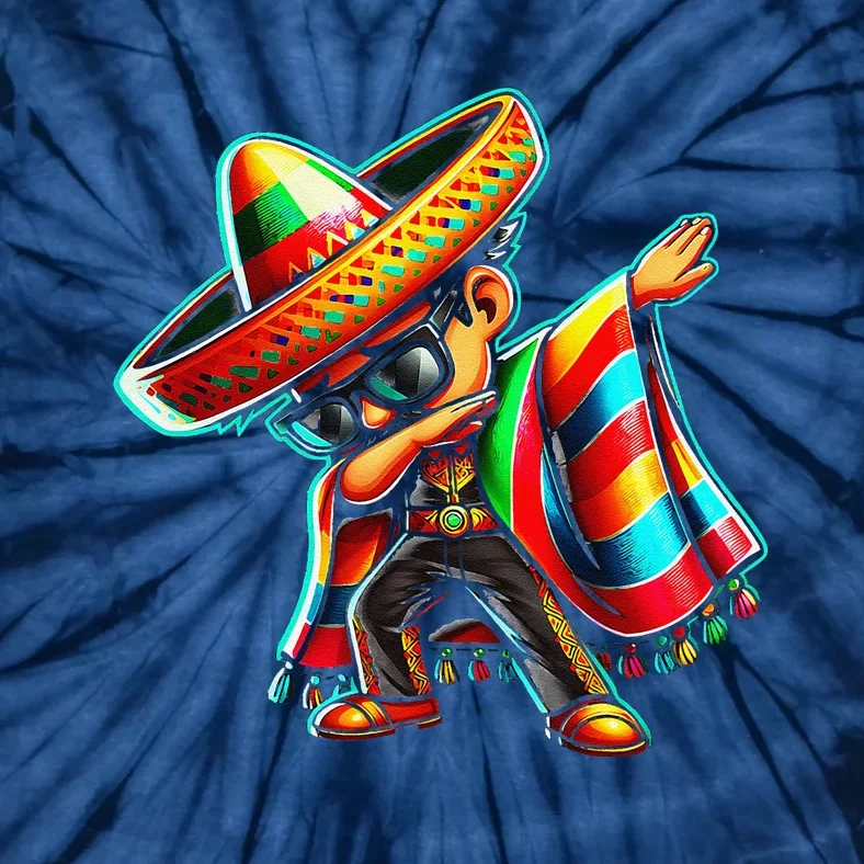 Dabbing Mexican Poncho Cinco De Mayo Tie-Dye T-Shirt