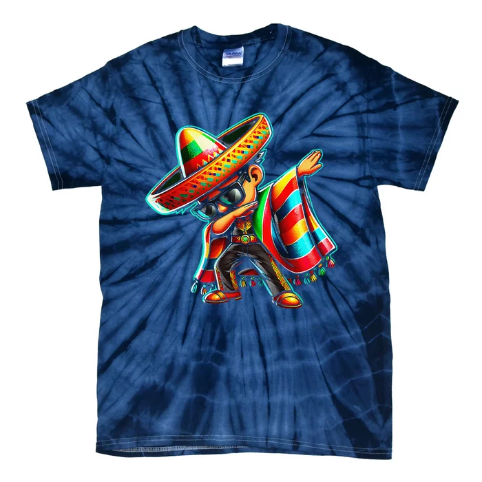 Dabbing Mexican Poncho Cinco De Mayo Tie-Dye T-Shirt