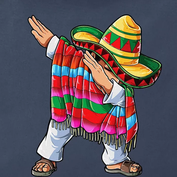 Dabbing Mexican Poncho Cinco De Mayo Sombrero Dab Zip Tote Bag