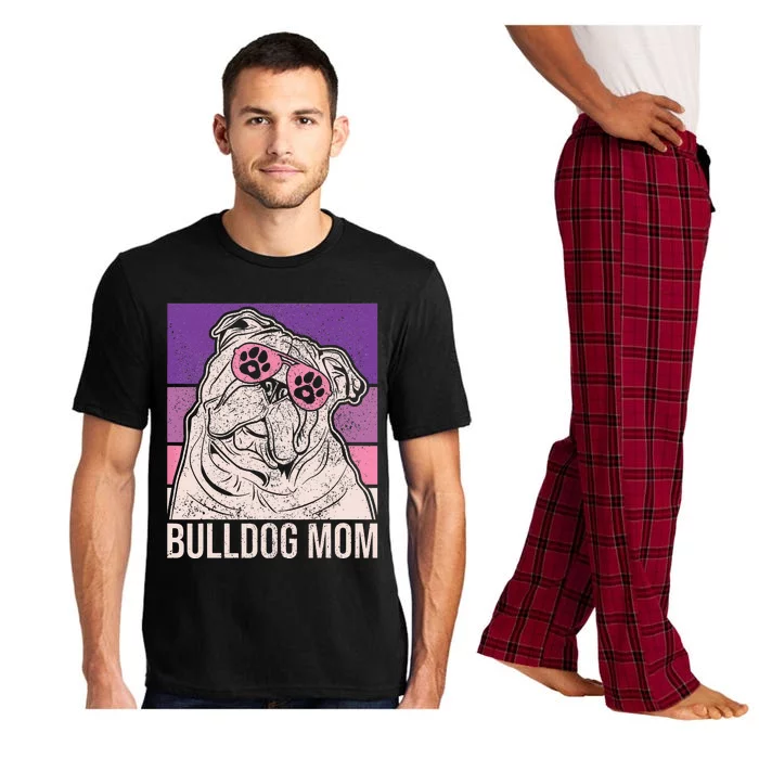 Dog Mama Pet Owner Animal Lover Outfit English Bulldog Mom Pajama Set