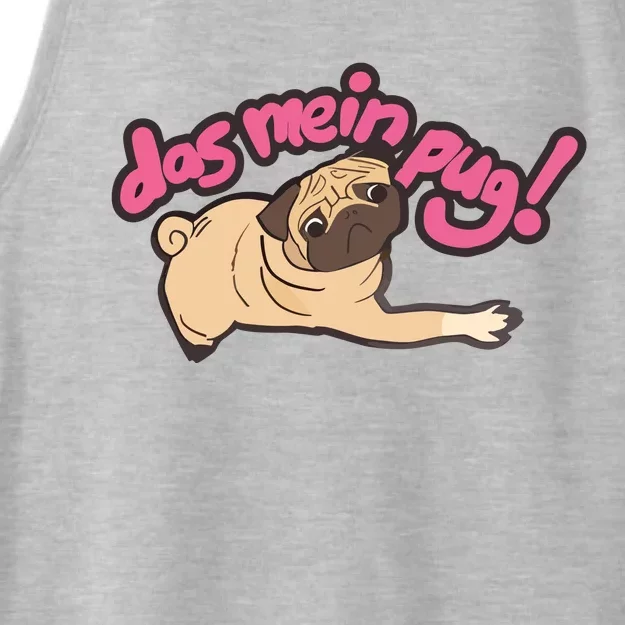 Das Mein Pug Dog Ladies Tri-Blend Wicking Tank