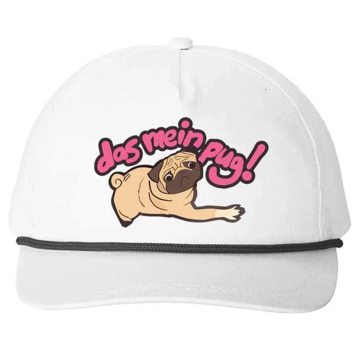 Das Mein Pug Dog Snapback Five-Panel Rope Hat