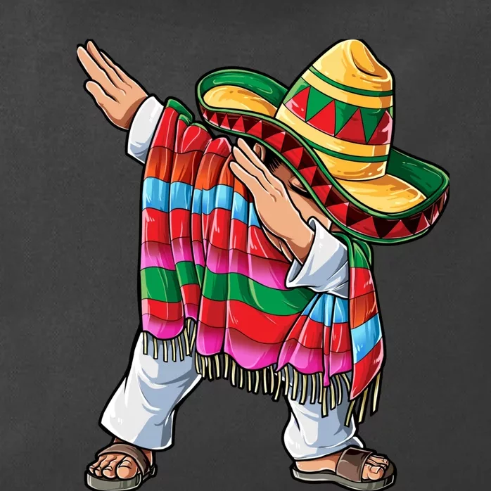 Dabbing Mexican Poncho Cinco De Mayo Boy Sombrero Dab Zip Tote Bag