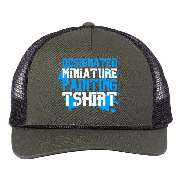 Designated Miniature Painting Retro Rope Trucker Hat Cap