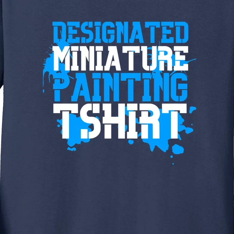 Designated Miniature Painting Kids Long Sleeve Shirt