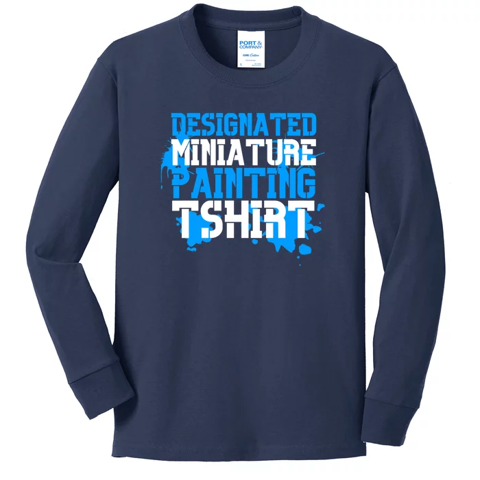 Designated Miniature Painting Kids Long Sleeve Shirt