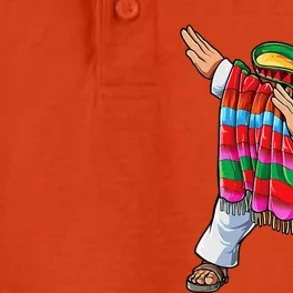 Dabbing Mexican Poncho Cinco De Mayo Sombrero Dab Dry Zone Grid Performance Polo