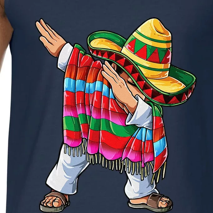 Dabbing Mexican Poncho Cinco De Mayo Sombrero Dab Comfort Colors® Tank Top