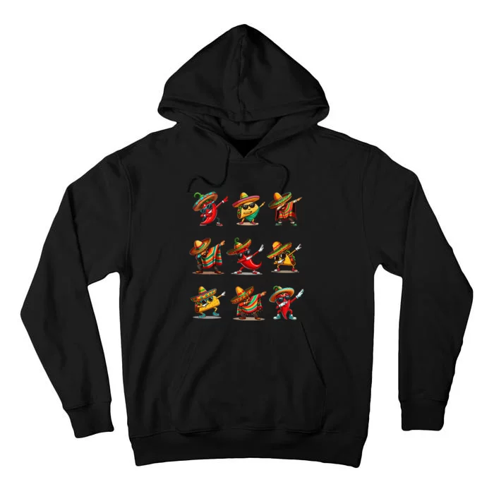 Dabbing Mexican Poncho Taco Cinco De Mayo Tall Hoodie