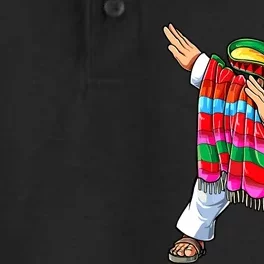 Dabbing Mexican Poncho Cinco De Mayo Boy Short Sleeve Sombrero Dab Dry Zone Grid Performance Polo