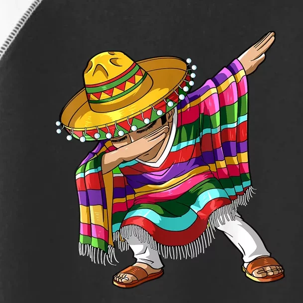 Dabbing Mexican Poncho Cinco De Mayo Men Sombrero Dab Toddler Fine Jersey T-Shirt