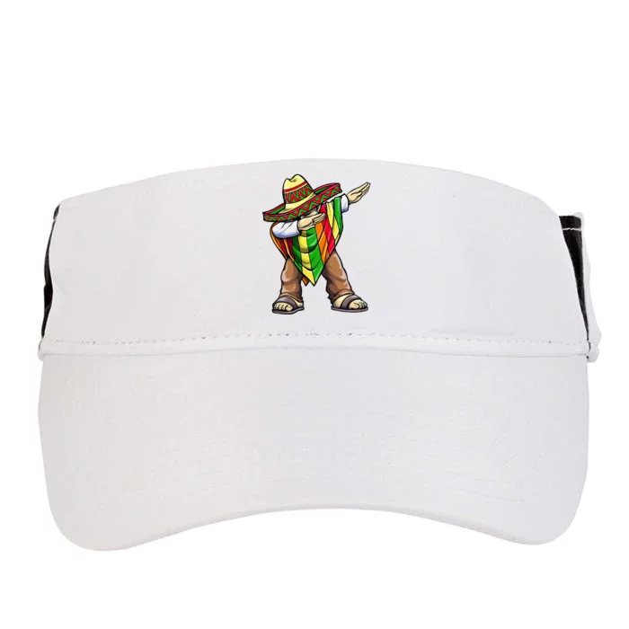 Dabbing Mexican Poncho Cinco de Mayo Adult Drive Performance Visor