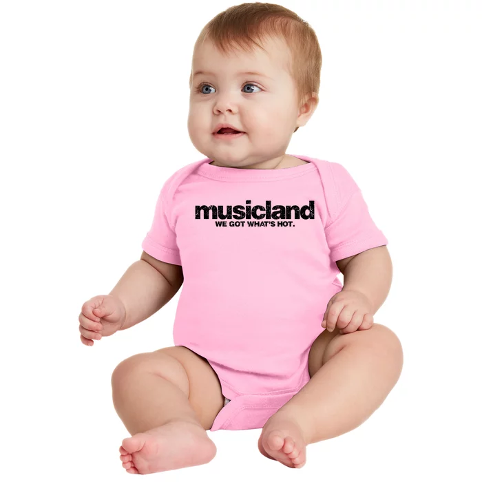 Defunct Musicland Rustic Style Baby Bodysuit