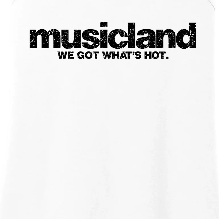 Defunct Musicland Rustic Style Ladies Essential Tank