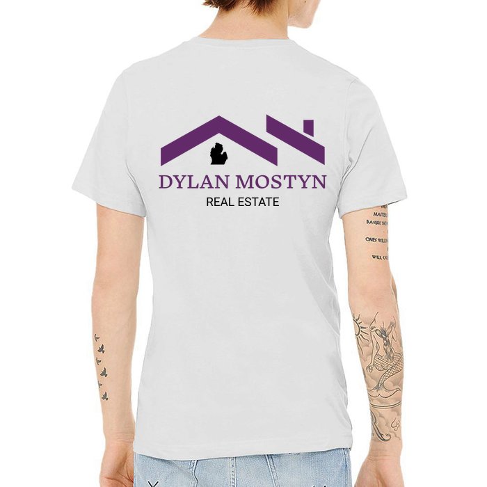 Dylan Mostyn Real Estate Front & Back V-Neck T-Shirt