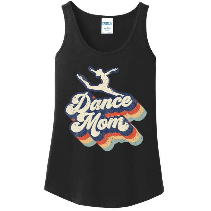 Dance Mom Retro Sunset Dance Mom Life Mother's Day Ladies Essential Tank