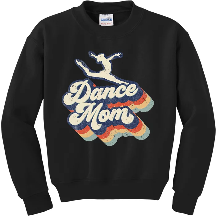 Dance Mom Retro Sunset Dance Mom Life Mother's Day Kids Sweatshirt