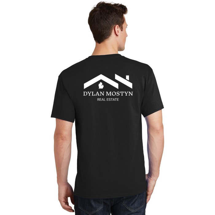 Dylan Mostyn Real Estate Black & White Logo Front & Back T-Shirt