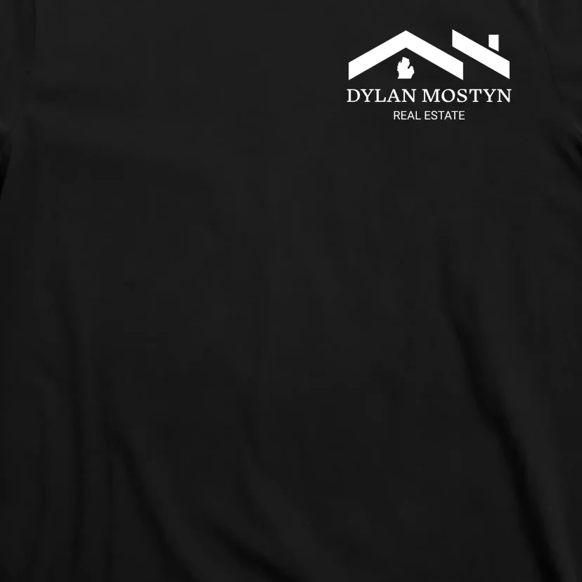 Dylan Mostyn Real Estate Black & White Logo Front & Back T-Shirt