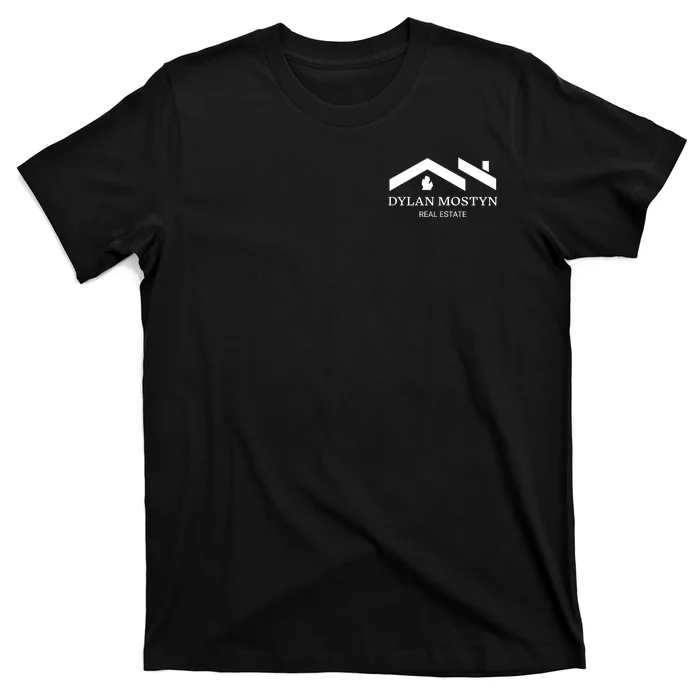 Dylan Mostyn Real Estate Black & White Logo Front & Back T-Shirt