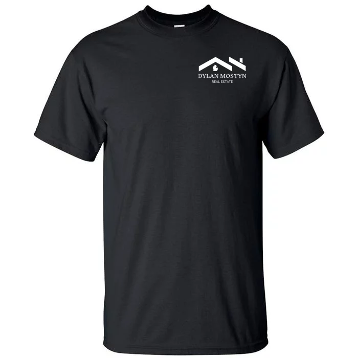 Dylan Mostyn Real Estate Black & White Logo Front & Back Tall T-Shirt