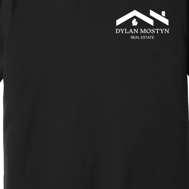 Dylan Mostyn Real Estate Black & White Logo Front & Back Premium T-Shirt