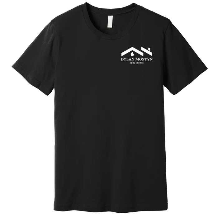 Dylan Mostyn Real Estate Black & White Logo Front & Back Premium T-Shirt