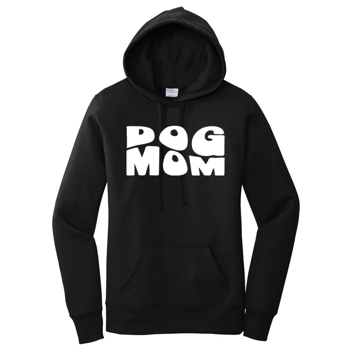 Dog Mom Retro Groovy Funny Pod Women's Pullover Hoodie