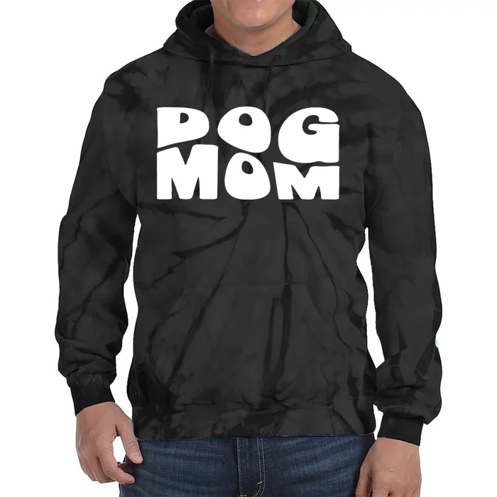 Dog Mom Retro Groovy Funny Pod Tie Dye Hoodie