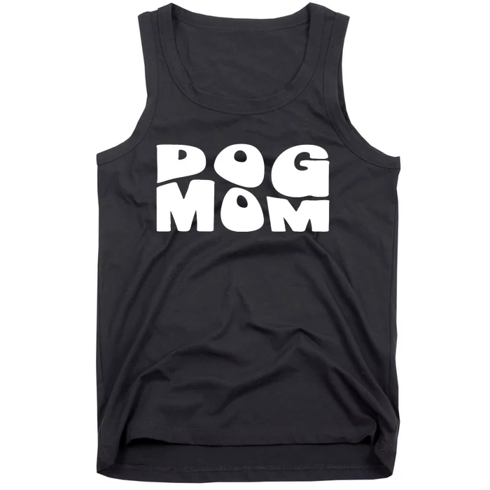 Dog Mom Retro Groovy Funny Pod Tank Top