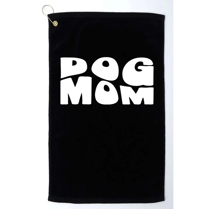 Dog Mom Retro Groovy Funny Pod Platinum Collection Golf Towel