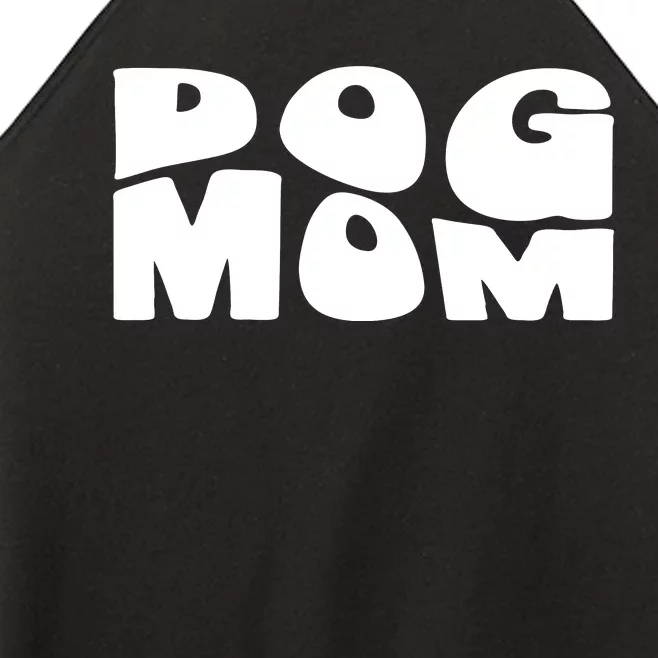 Dog Mom Retro Groovy Funny Pod Women’s Perfect Tri Rocker Tank